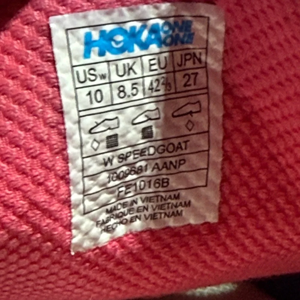 Hoka One One Speedgoat Trail Running Shoes Women’s 10 Vibram Casual Outdoor - Picture 16 of 16
